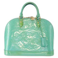 Louis Vuitton Alma Handbag Patent Leather Blue Patent_Leather Handbag