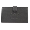 Chanel Timeless Cc French Wallet Caviar Black Leather Wallets Accessory