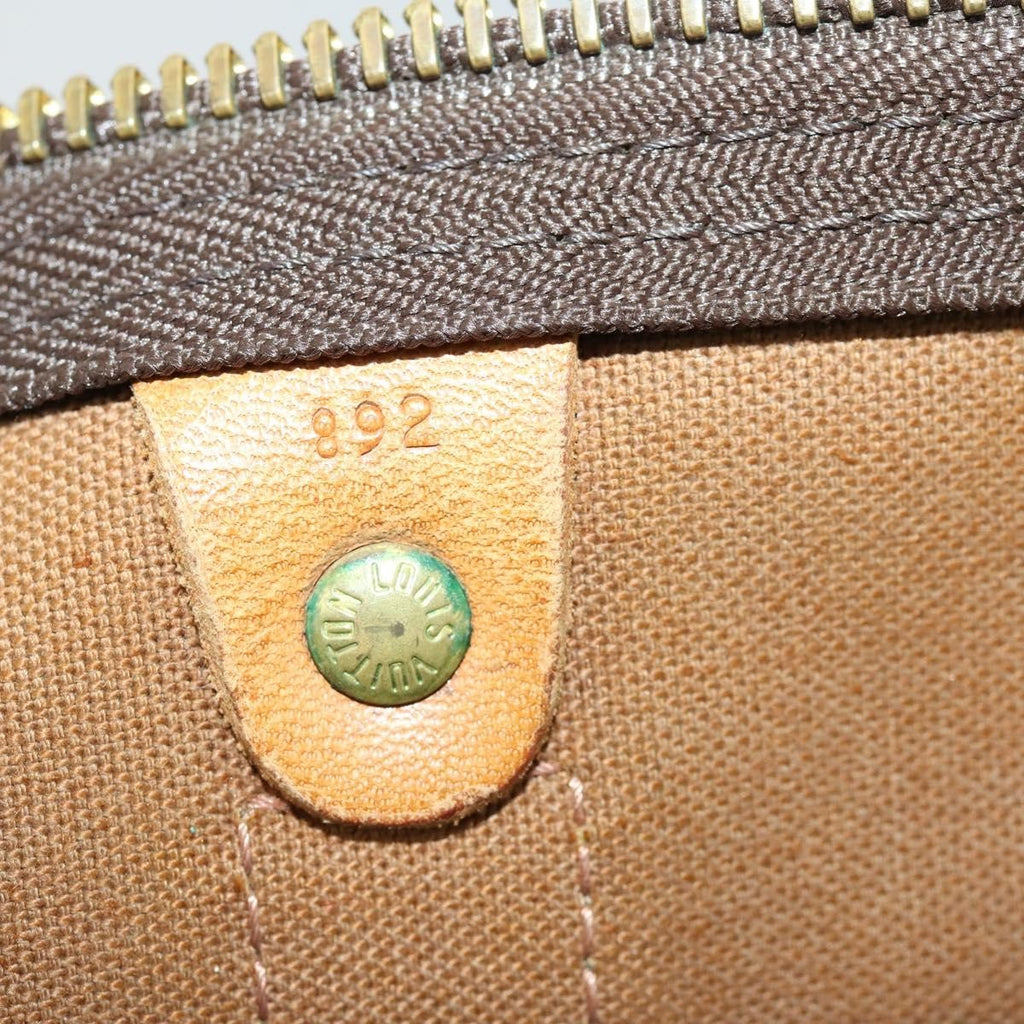 Louis Vuitton Keepall Bag Monogram Canvas Brown Canvas Travel Bag