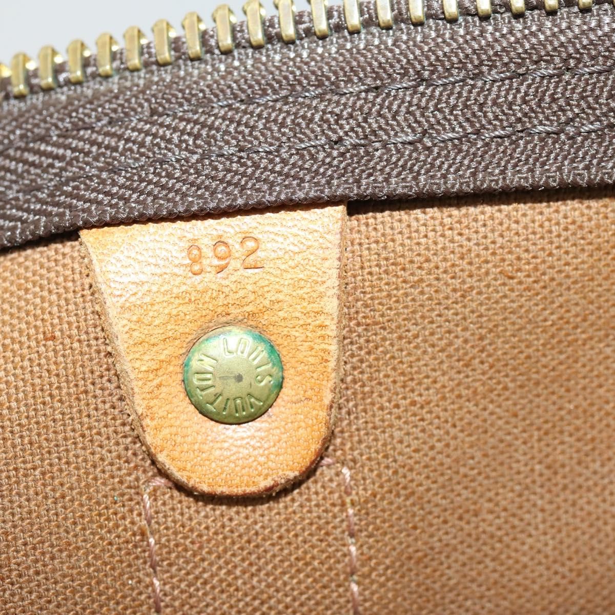 Louis Vuitton Keepall Bag Monogram Canvas Brown Canvas Travel Bag