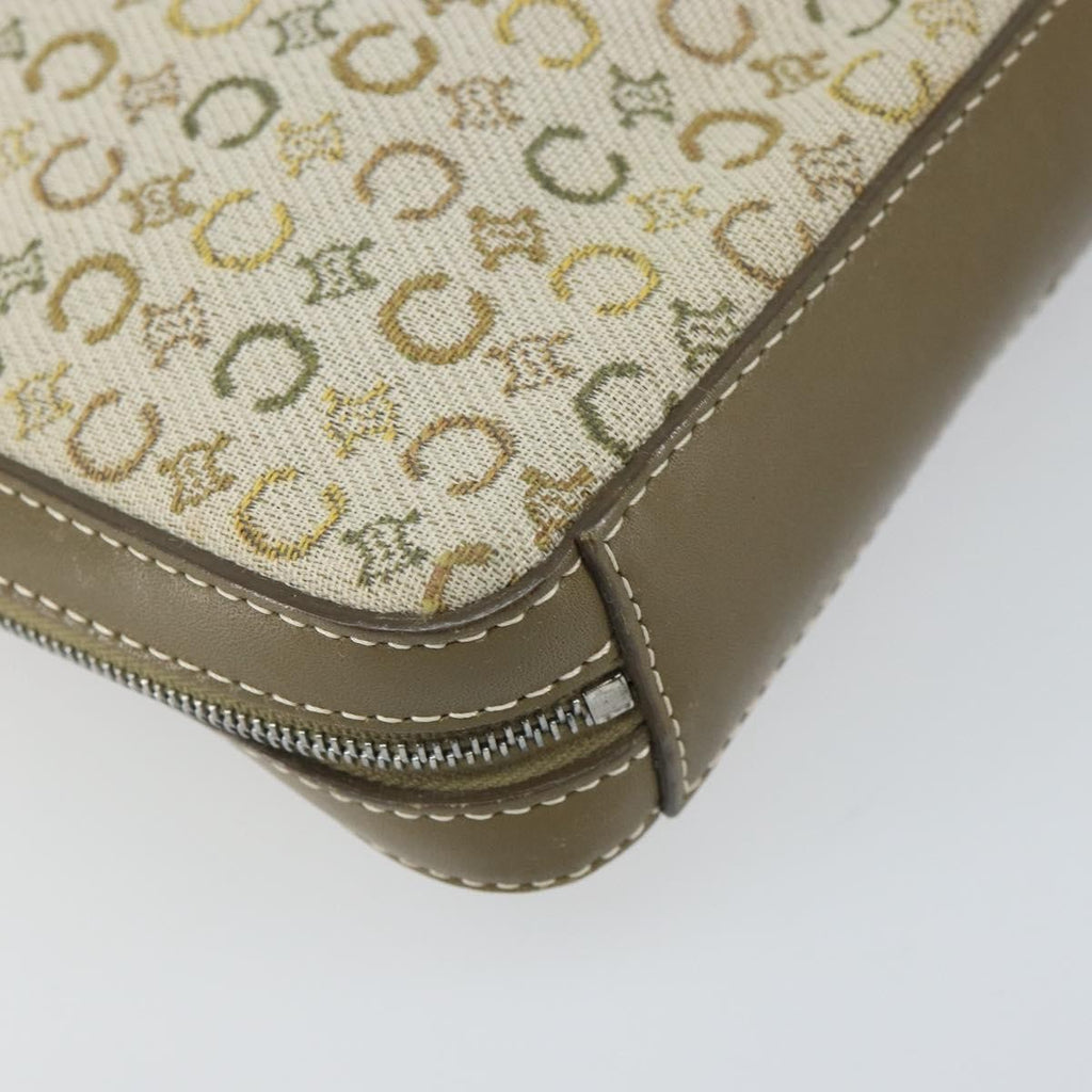 Celine C Macadam Shoulder Bag Canvas Khaki Canvas Shoulder Bag Bag