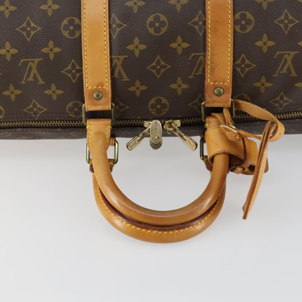 Louis Vuitton Keepall Bag Monogram Canvas Brown Canvas Travel Bag