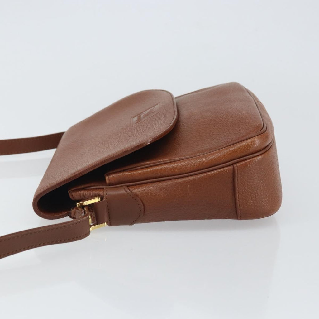 Burberry Vintage Shoulder Bag Leather Brown Leather Shoulder Bag