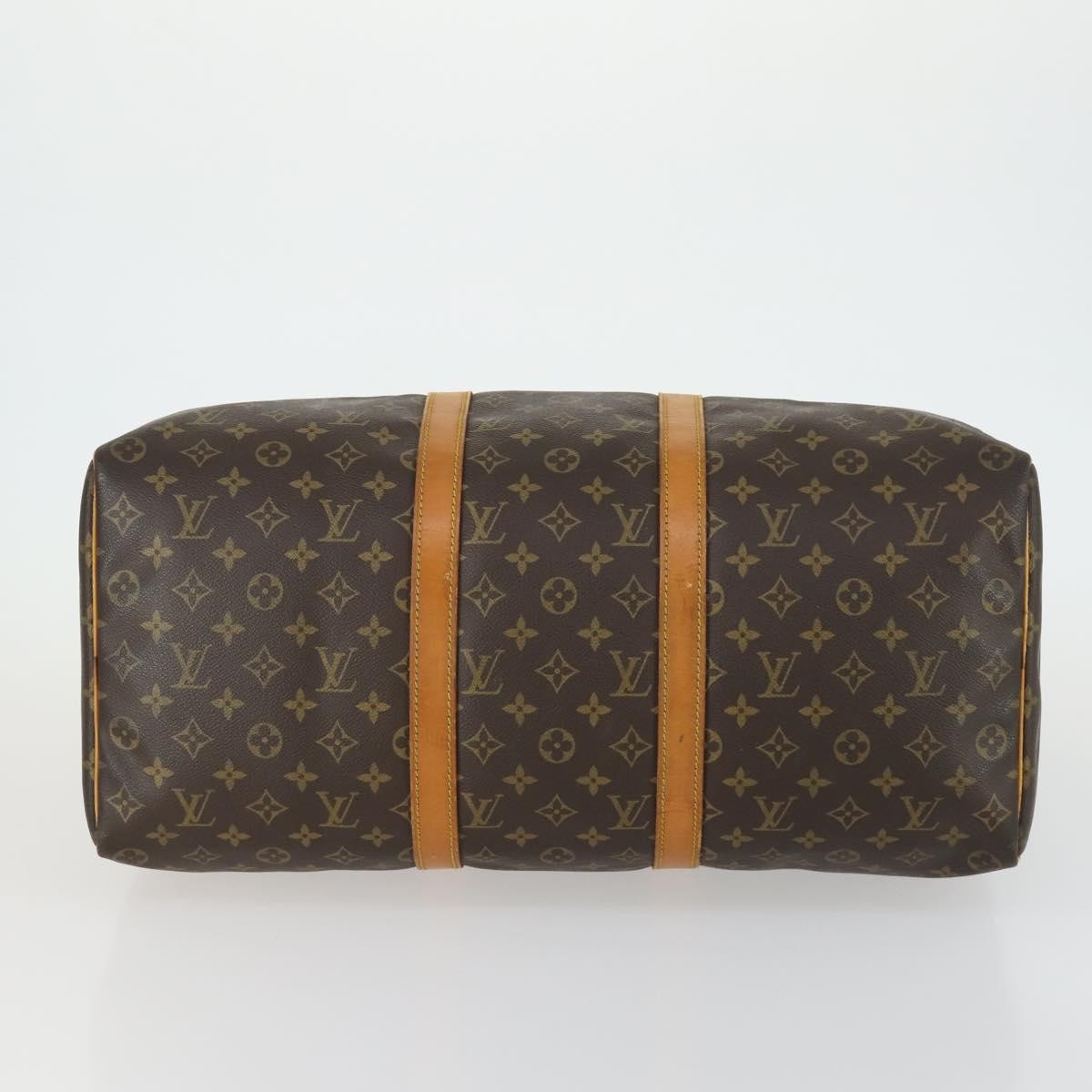 Louis Vuitton Keepall Bag Monogram Canvas Brown Canvas Travel Bag