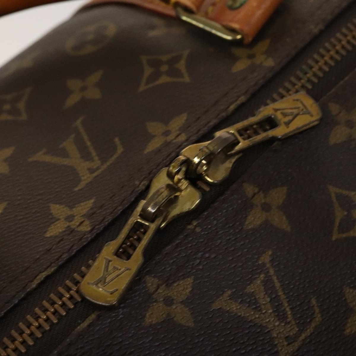 Louis Vuitton Keepall Bag Monogram Canvas Brown Canvas Travel Bag