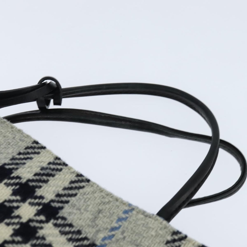 Burberry Nova Check Handbag Tweed Gray Tweed Handbag