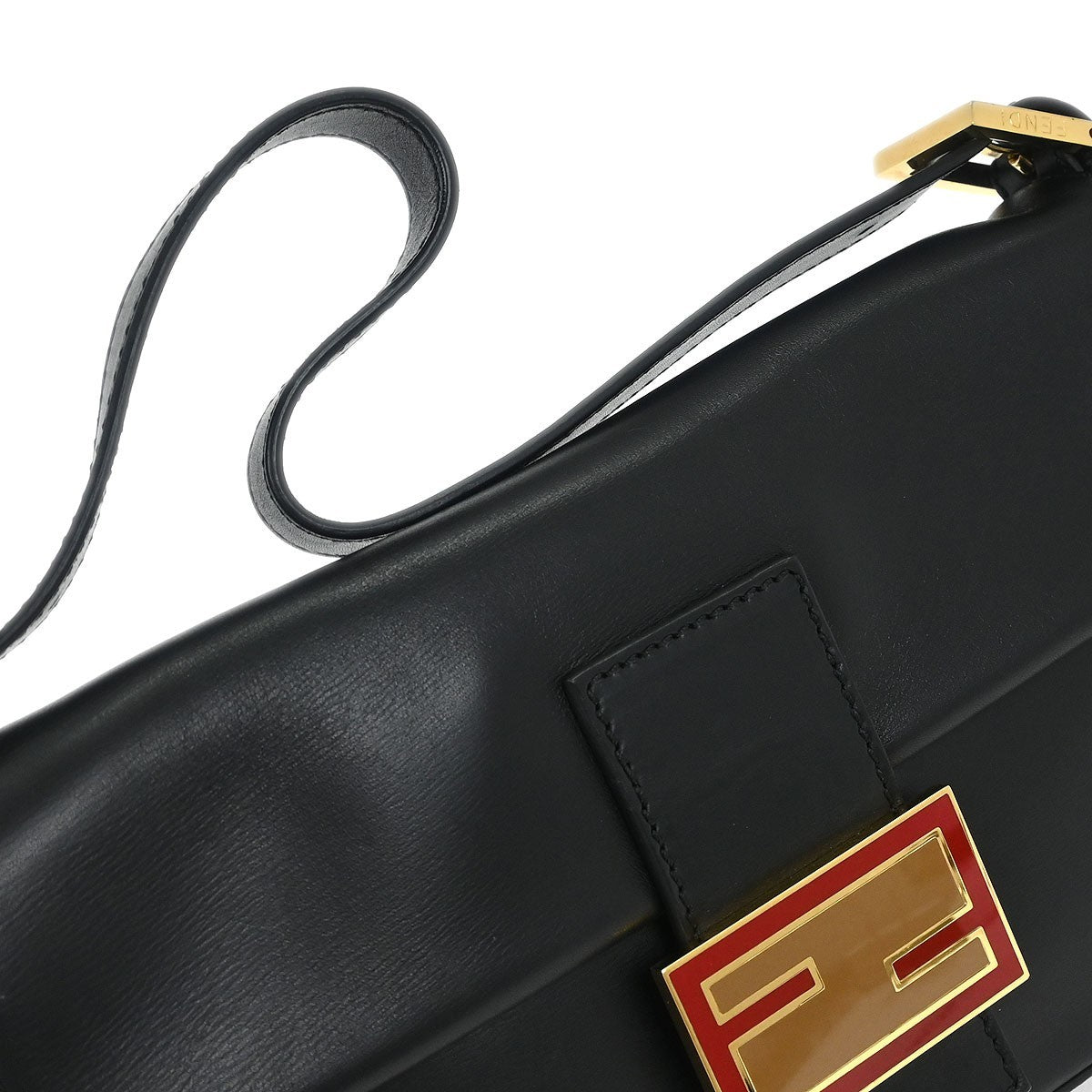 Fendi Baguette Bag Leather Black Leather Shoulder Bag Bag