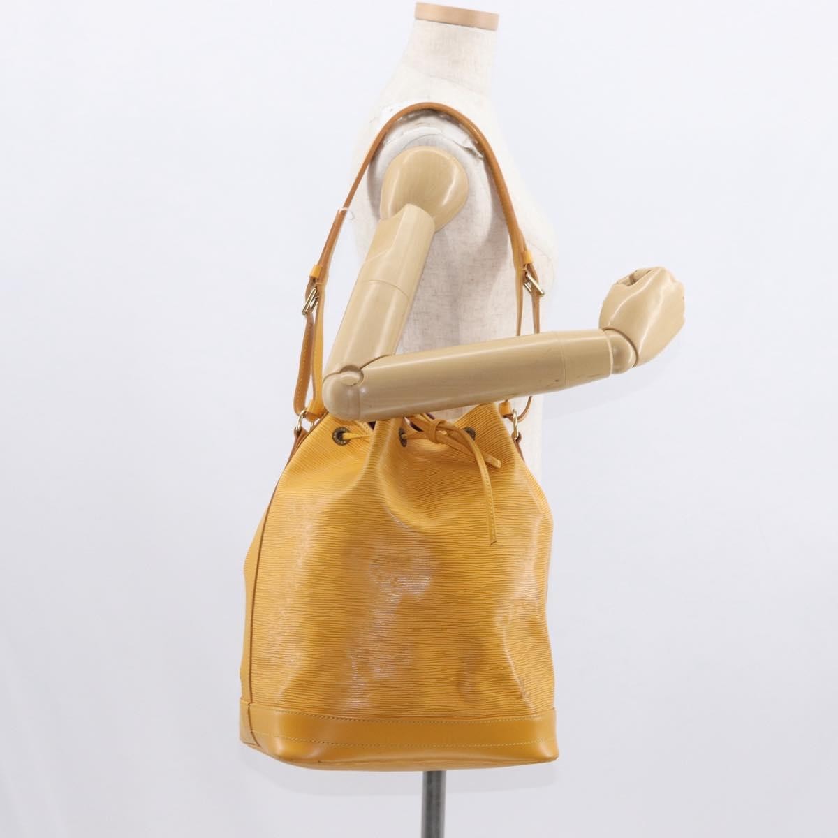 Louis Vuitton Noe Handbag Epi Leather Yellow Leather Shoulder Bag