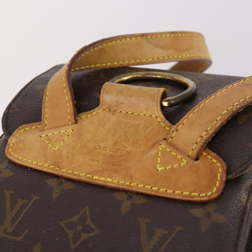 Louis Vuitton Vintage Montsouris Backpack Monogram Canvas Brown Canvas Backpack Bag