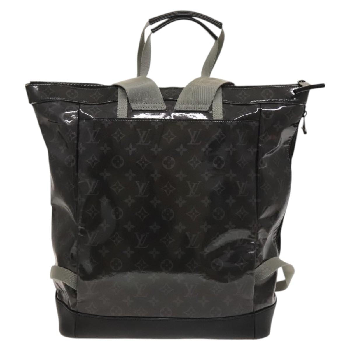 Louis Vuitton Zipped Tote Limited Edition Monogram Eclipse Glaze Canvas Black Canvas Backpack Bag