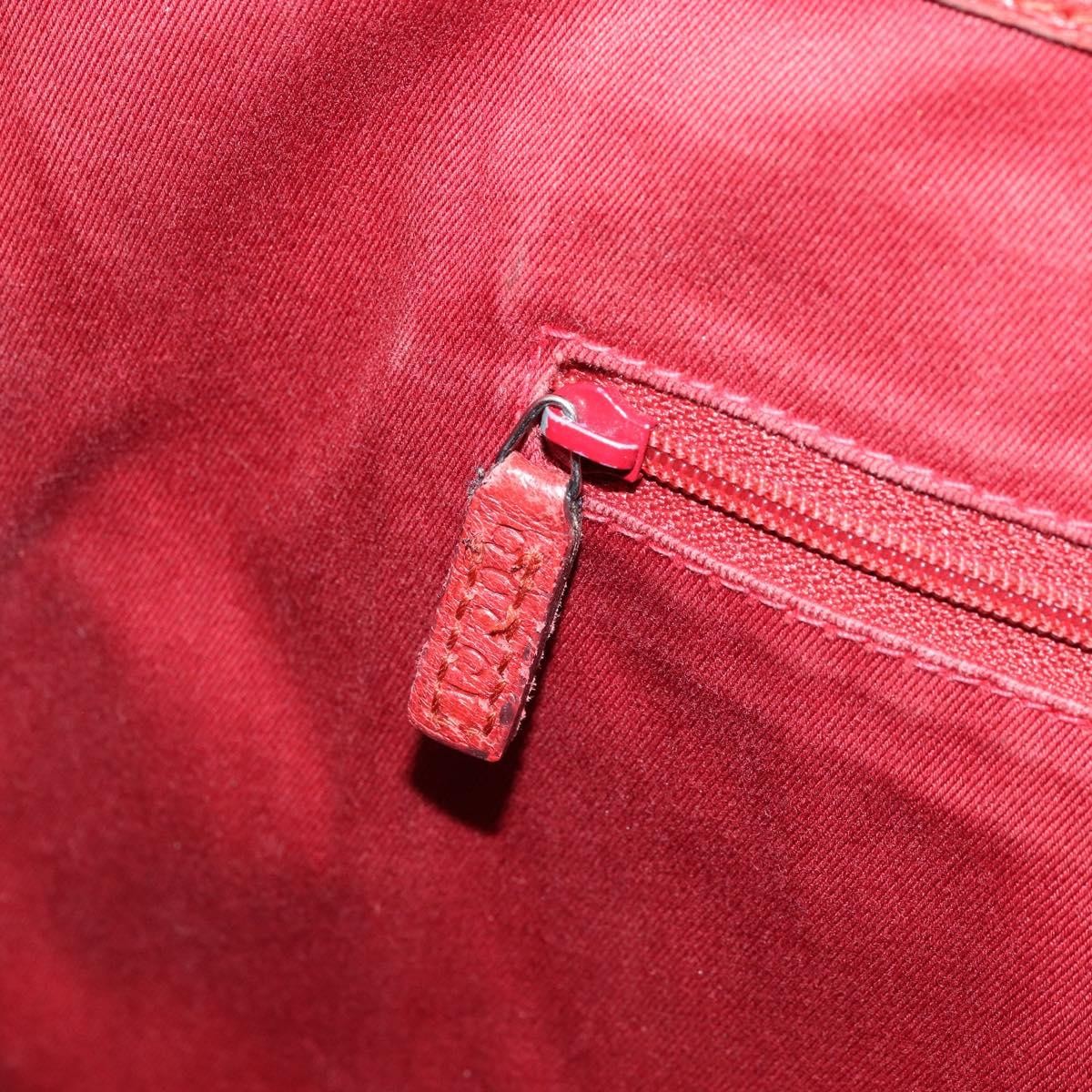 Gucci Vintage Open Tote Gg Canvas Red Canvas Tote Bag Bag (Pre-Owned)