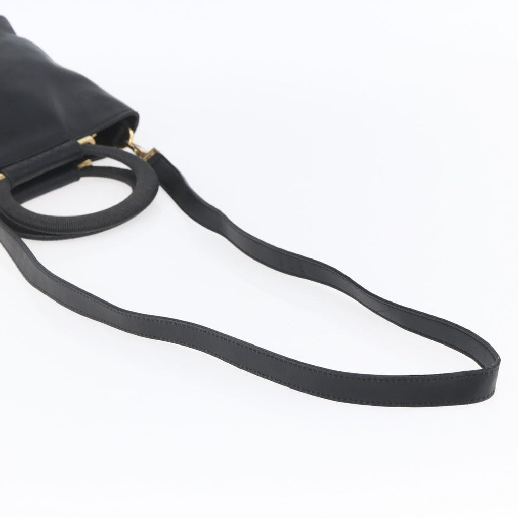 Celine Handbag Leather Black Leather Handbag
