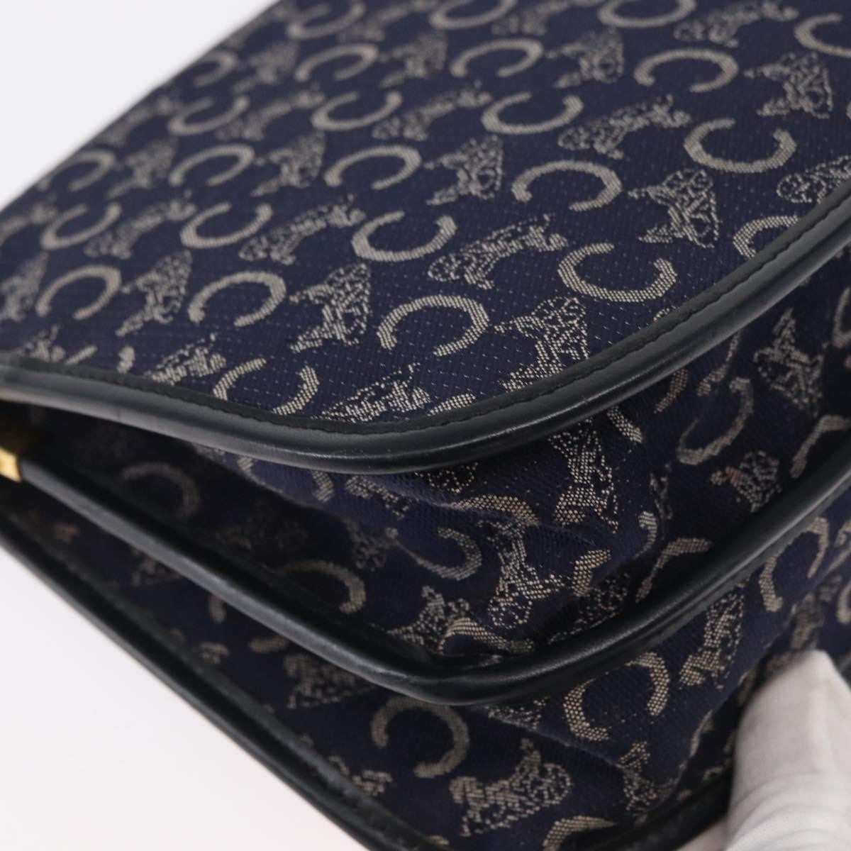 Celine C Sulky Shoulder Bag Canvas Navy Canvas Shoulder Bag Bag