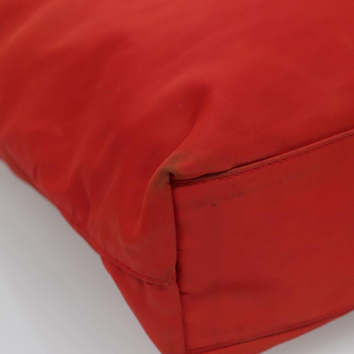 Prada Vintage Zip Tote Tessuto Red Nylon Tote Bag Bag