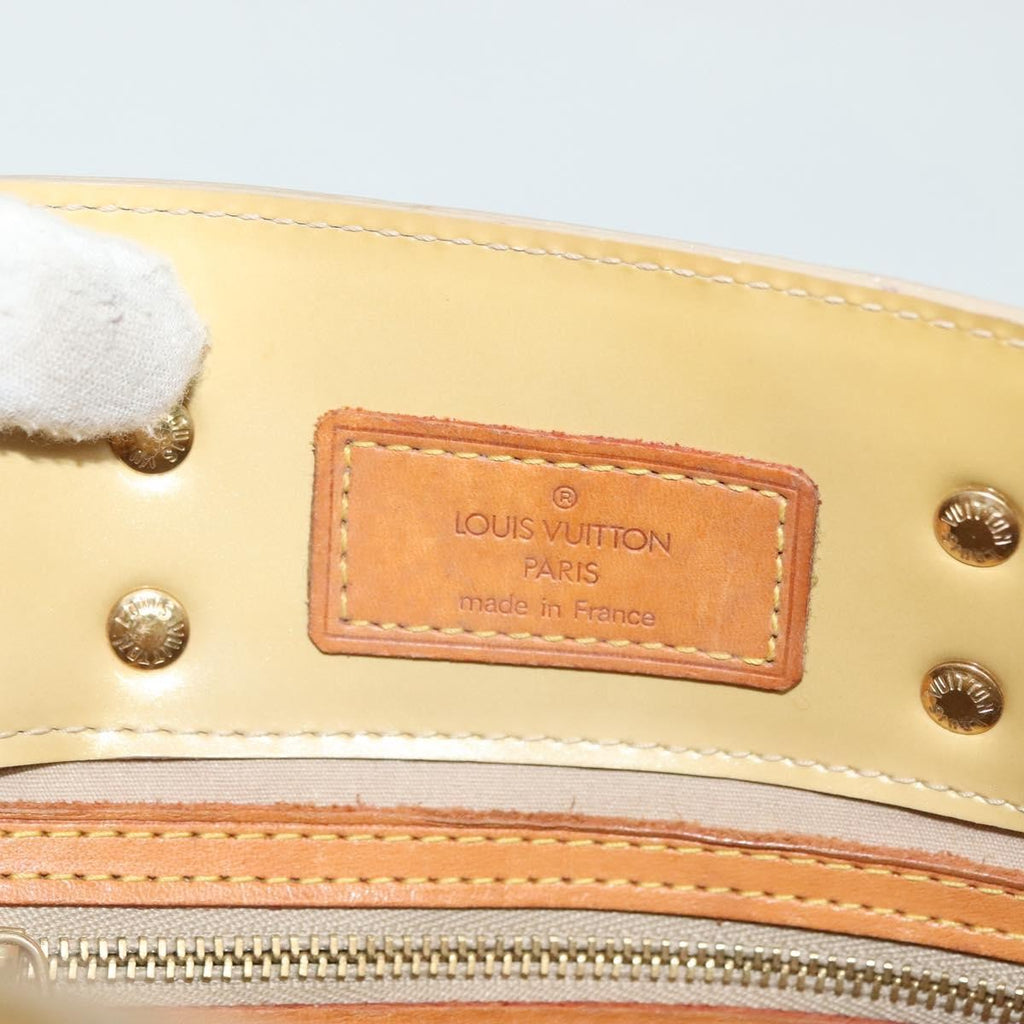 Louis Vuitton Reade Handbag Monogram Vernis Beige Patent_Leather Handbag