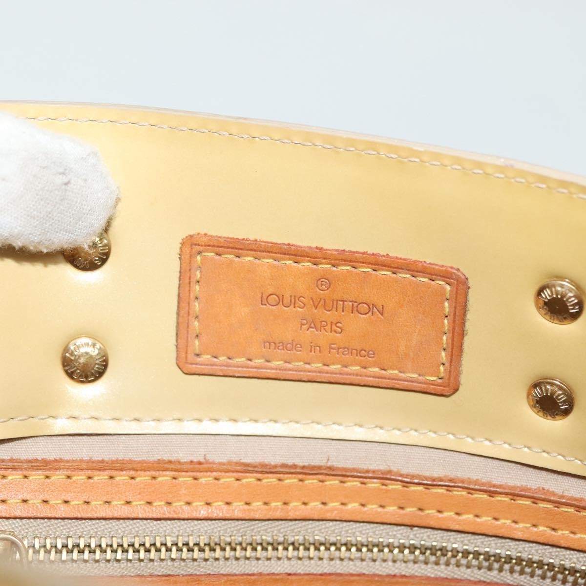Louis Vuitton Reade Handbag Monogram Vernis Beige Patent_Leather Handbag