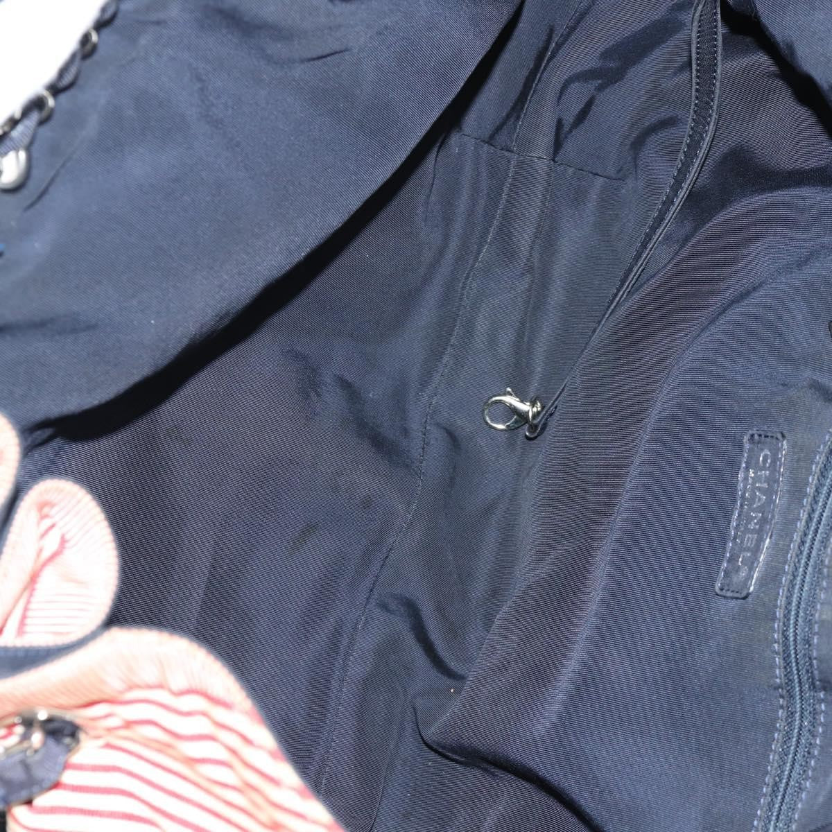 Chanel Stretch Spirit Cabas Quilted Denim Blue Denim_Jeans Bag