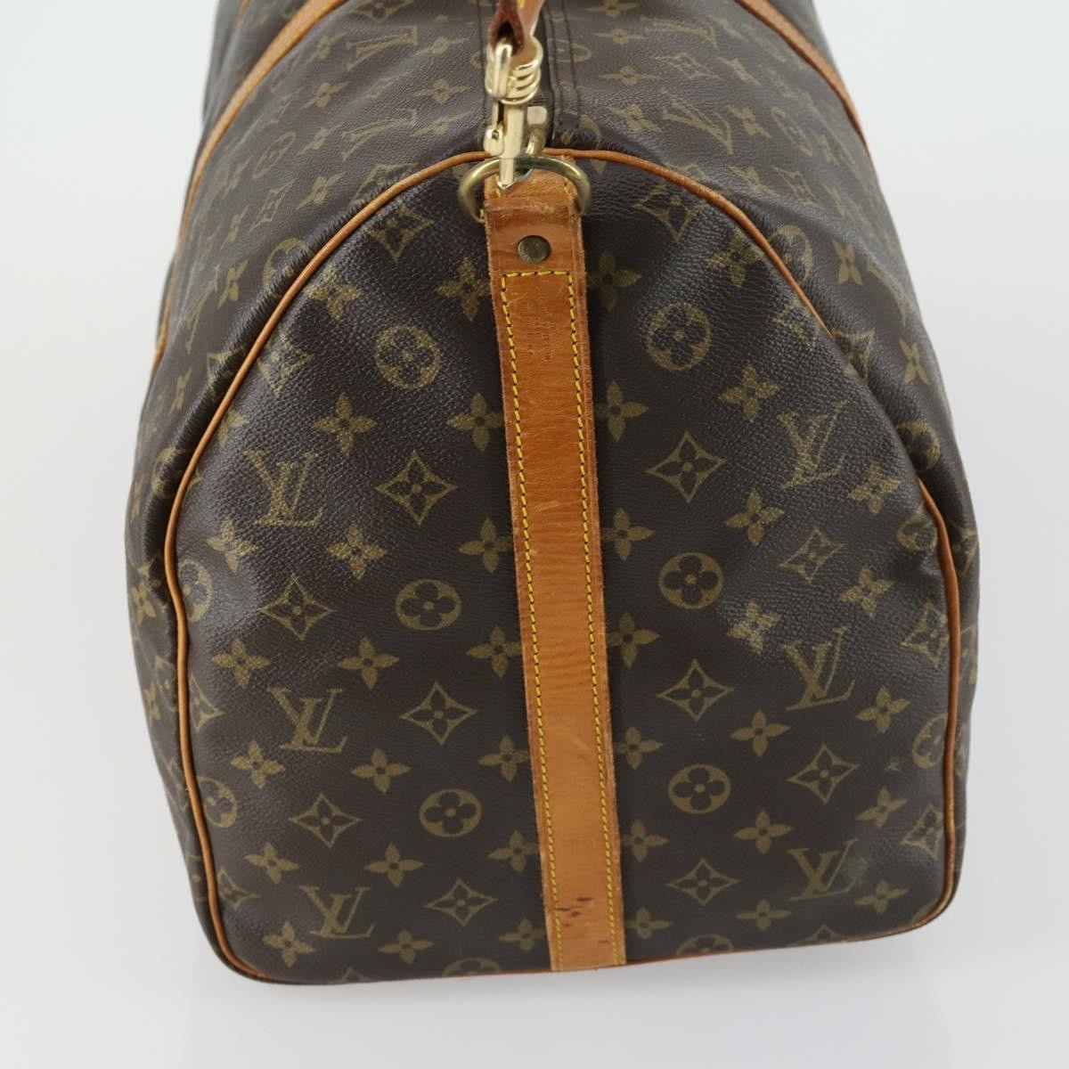 Louis Vuitton Keepall Bandouliere Bag Monogram Canvas Brown Canvas Travel Bag