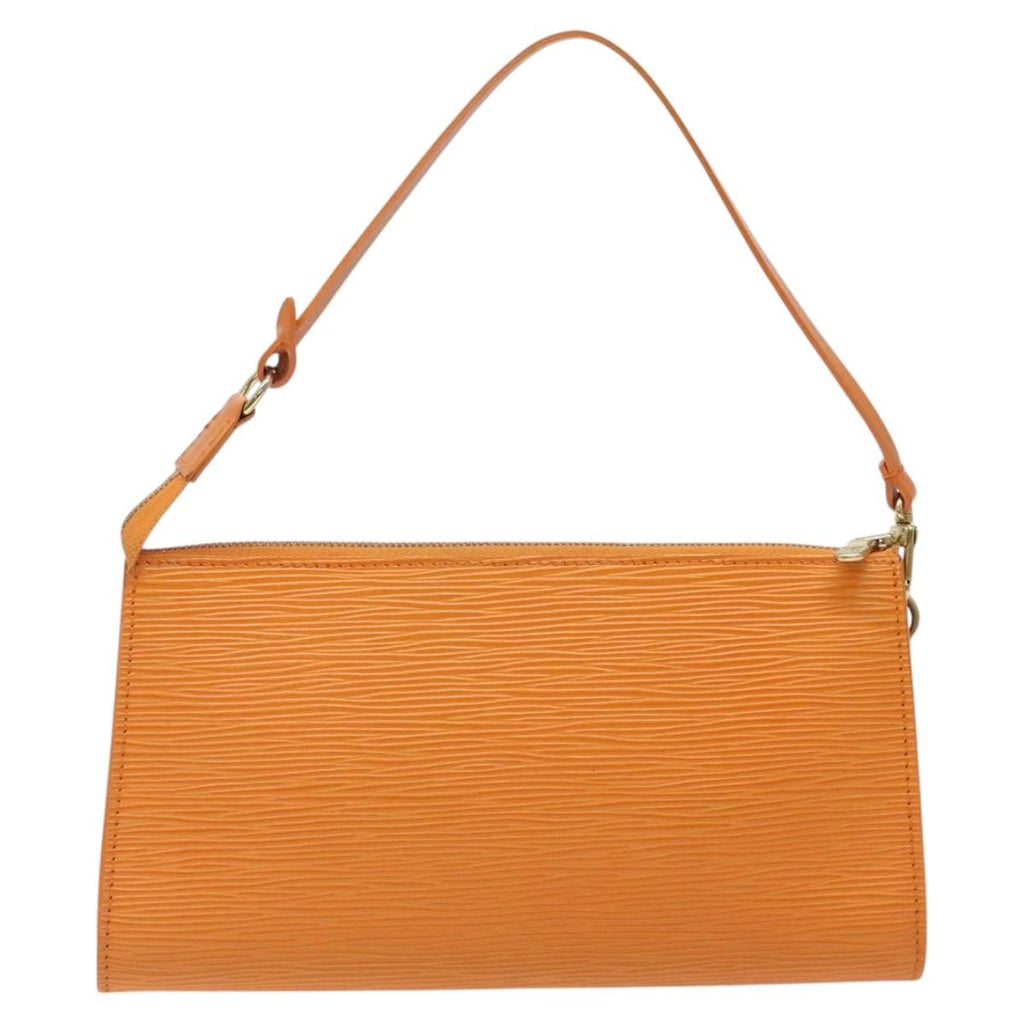 Louis Vuitton Pochette Accessoires Epi Leather Orange Leather Clutche & Pouche Bag