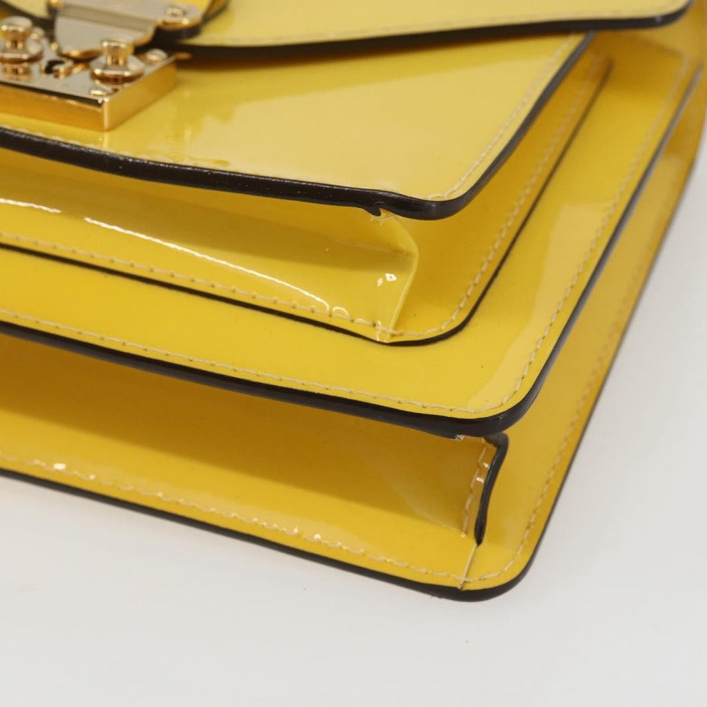 Louis Vuitton Monceau Handbag Vernis Yellow Patent_Leather Handbag