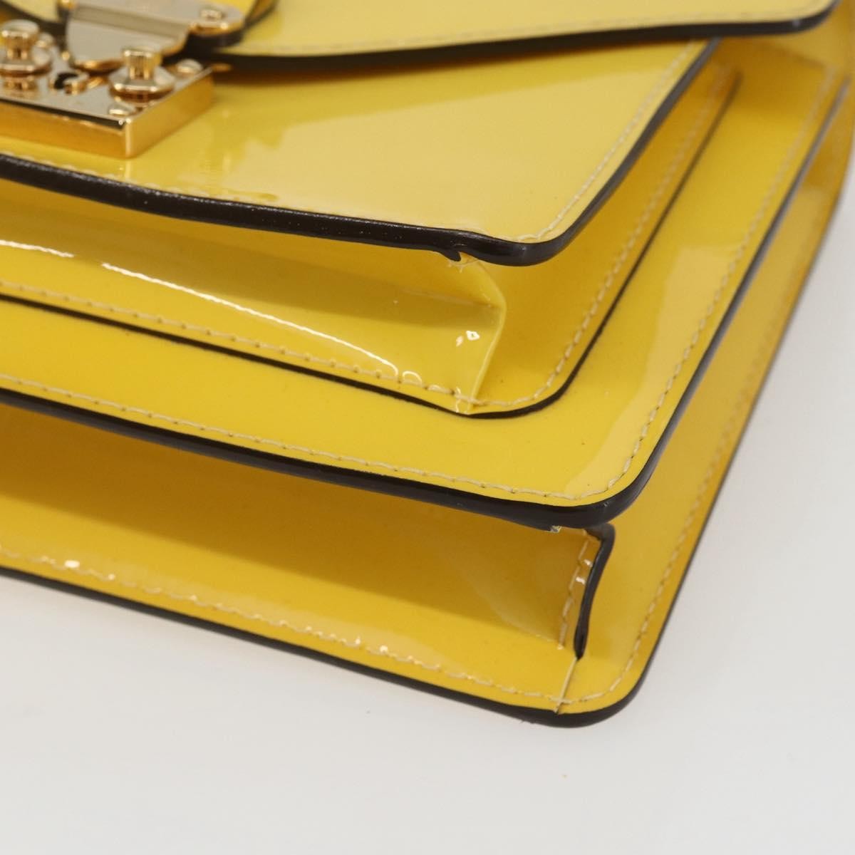 Louis Vuitton Monceau Handbag Vernis Yellow Patent_Leather Handbag