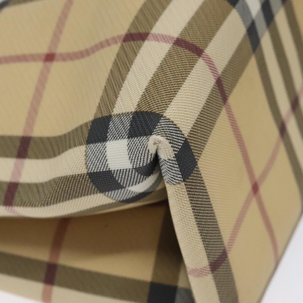 Burberry Nova Check Tote Canvas Check Pattern Beige Canvas Tote Bag
