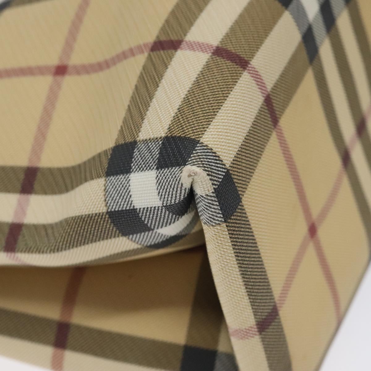 Burberry Nova Check Tote Canvas Check Pattern Beige Canvas Tote Bag