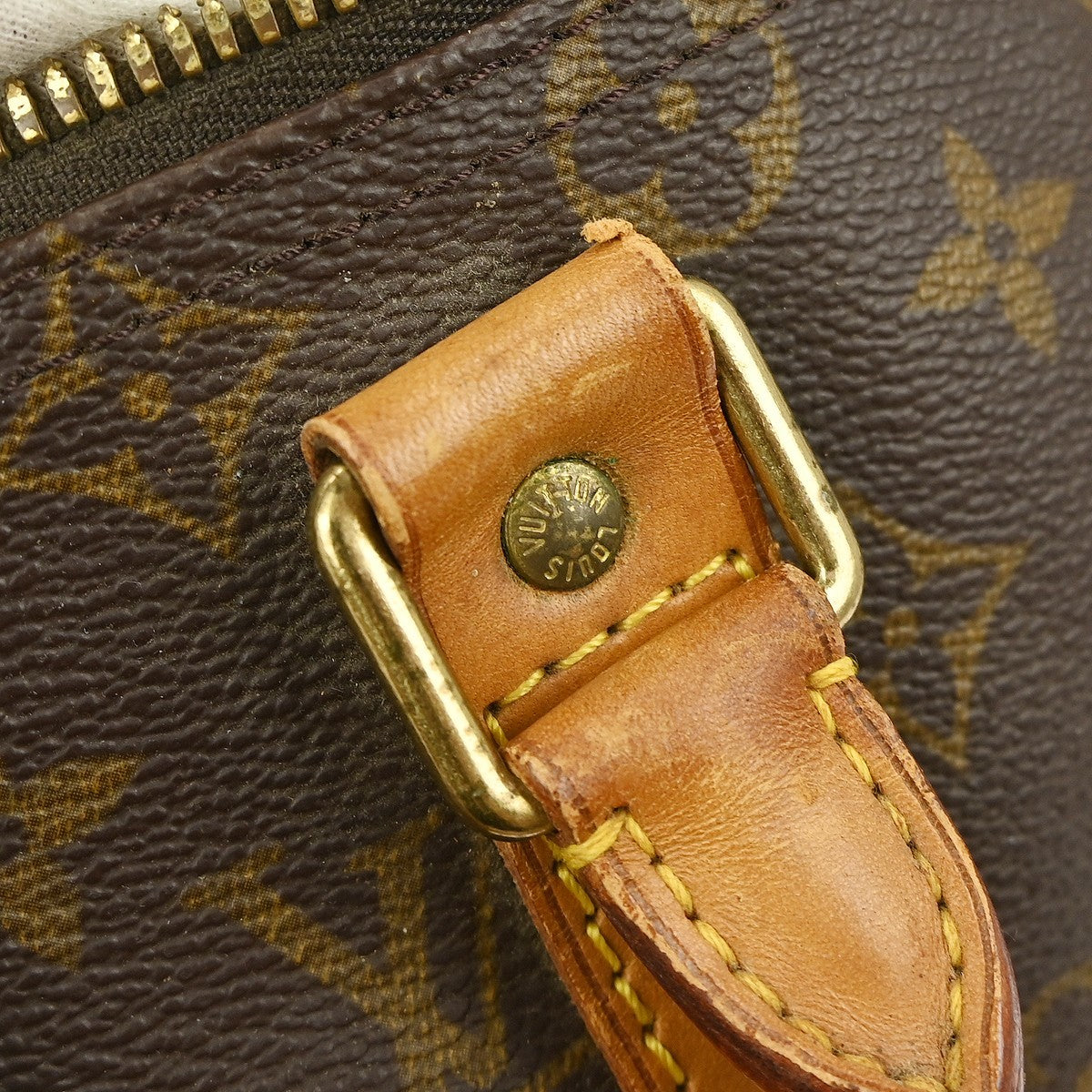 Louis Vuitton Keepall Bag Monogram Canvas Brown Canvas Travel Bag