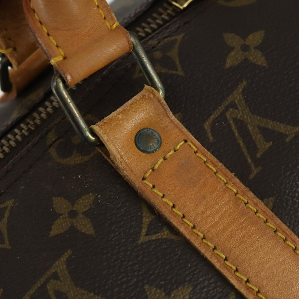 Louis Vuitton Keepall Bag Monogram Canvas Brown Canvas Travel Bag
