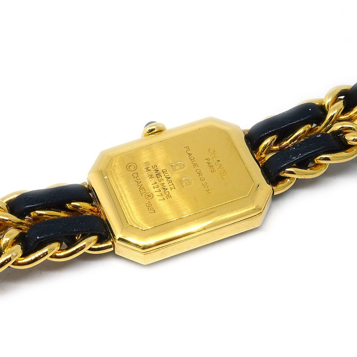 Chanel Premiere Rock Quartz Watch Plated Metal And Leather Watch