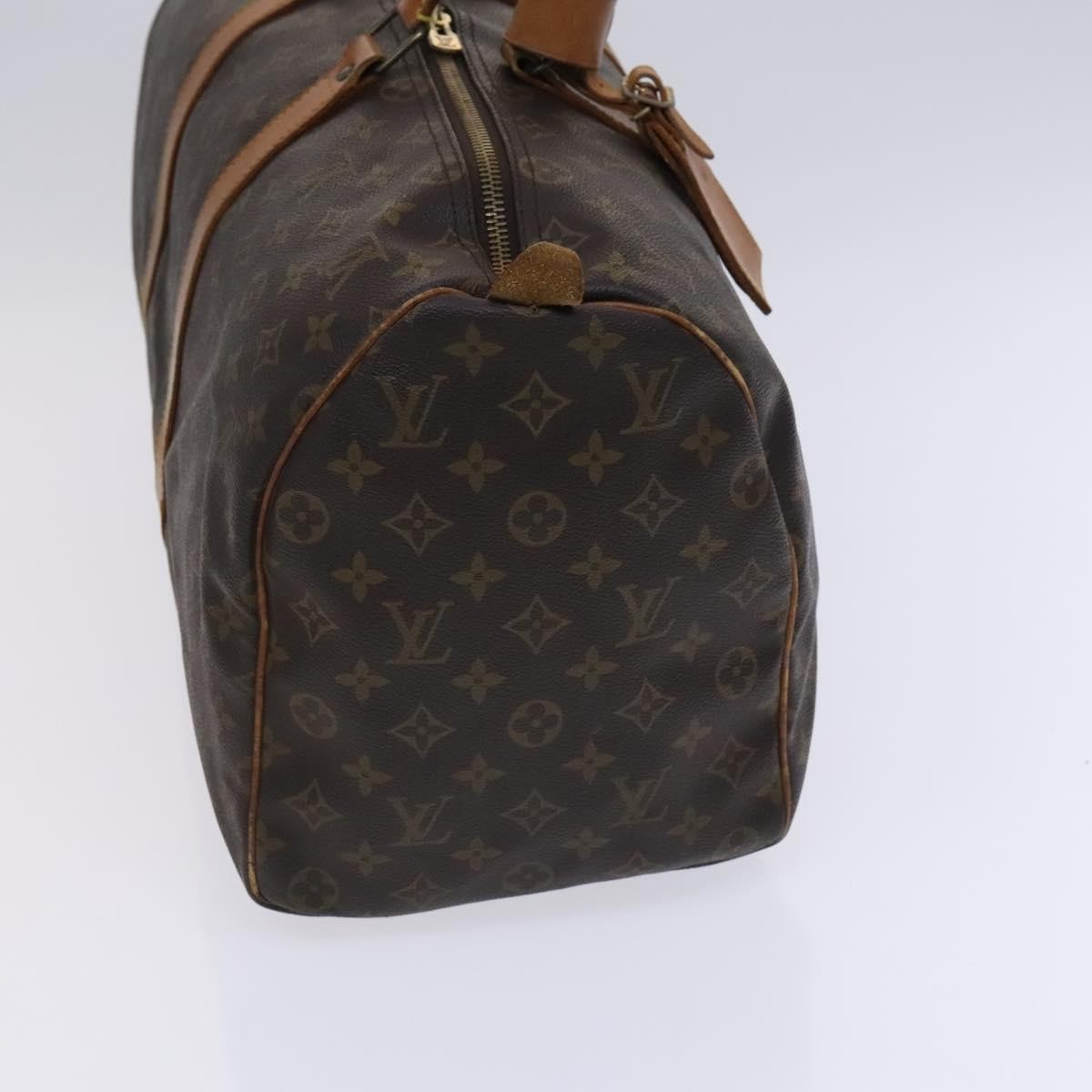 Louis Vuitton Keepall Bag Monogram Canvas Brown Canvas Travel Bag