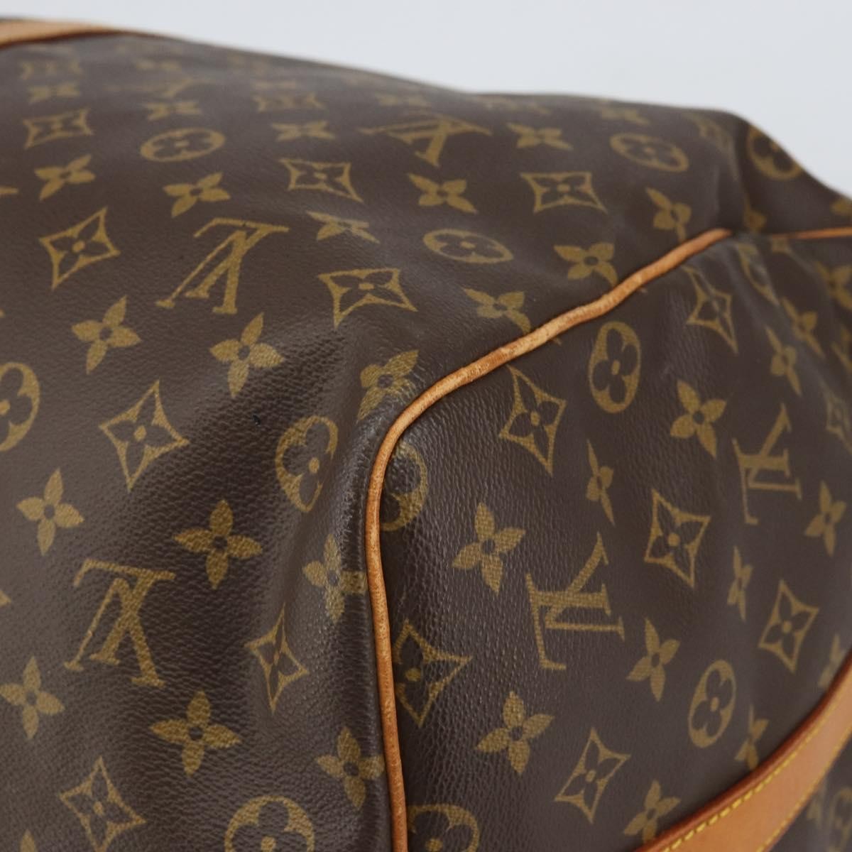 Louis Vuitton Keepall Bandouliere Bag Monogram Canvas Brown Canvas Travel Bag