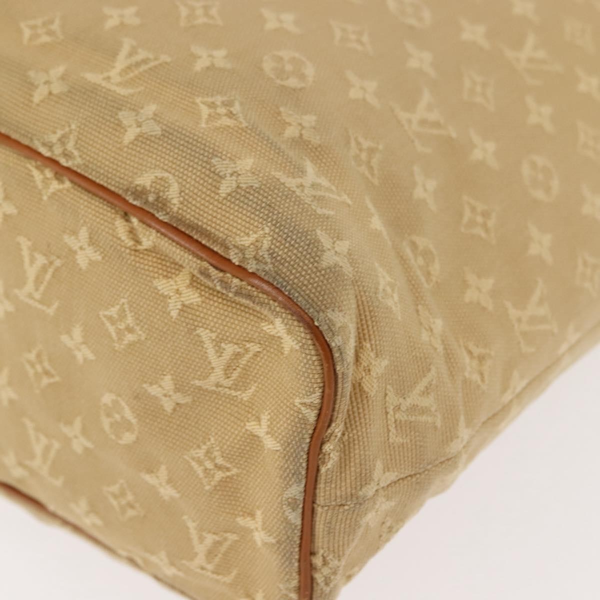 Louis Vuitton Lucille Handbag Mini Lin Beige Canvas Tote Bag