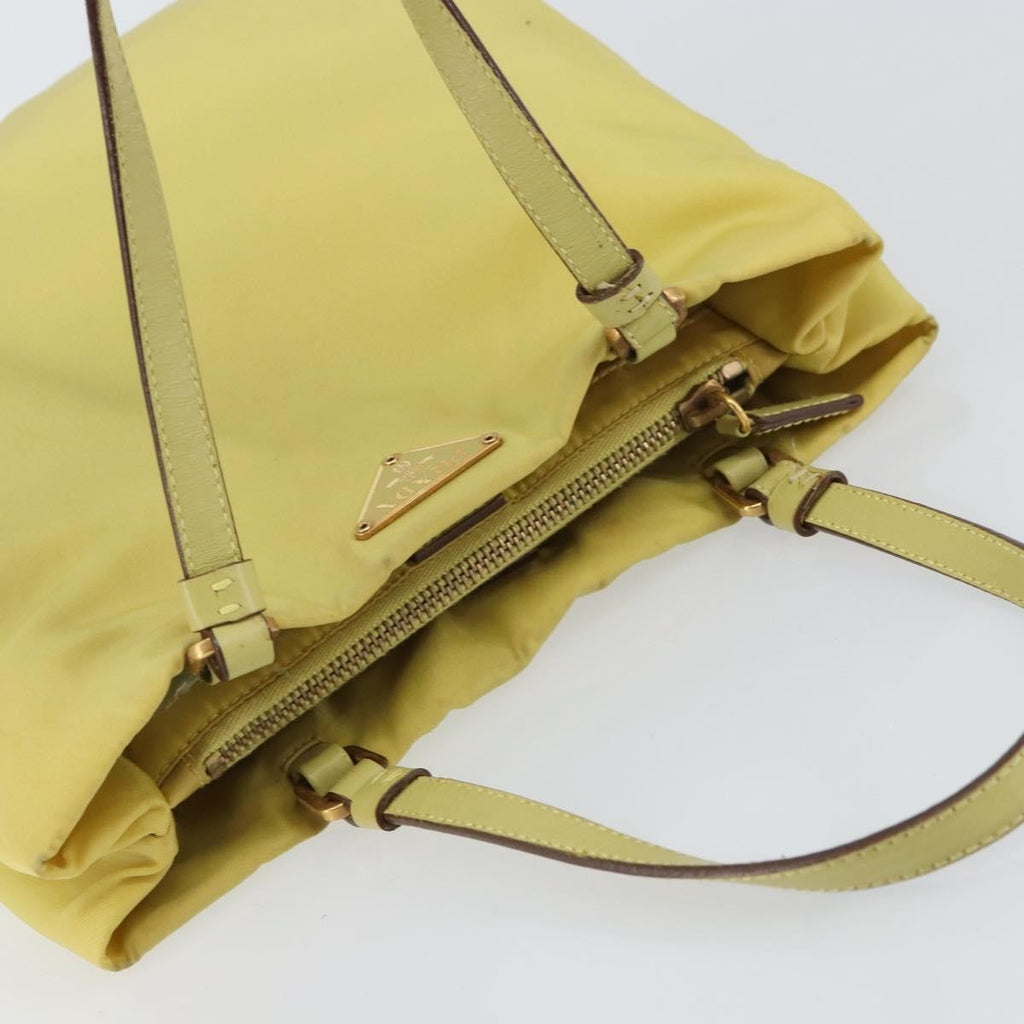 Prada Vintage Tote Nylon Yellow Nylon Tote Bag Bag