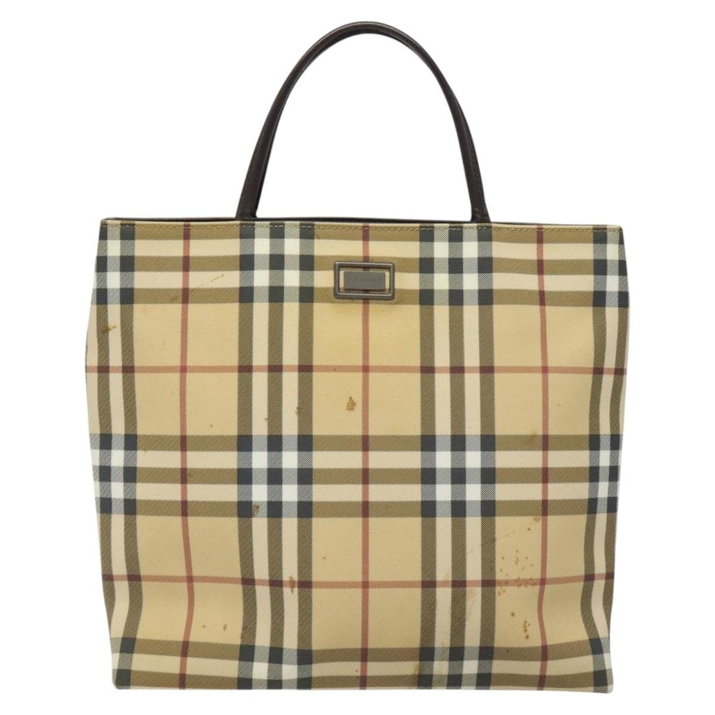 Burberry Nova Check Handbag Nova Check Canvas Beige Canvas Handbag