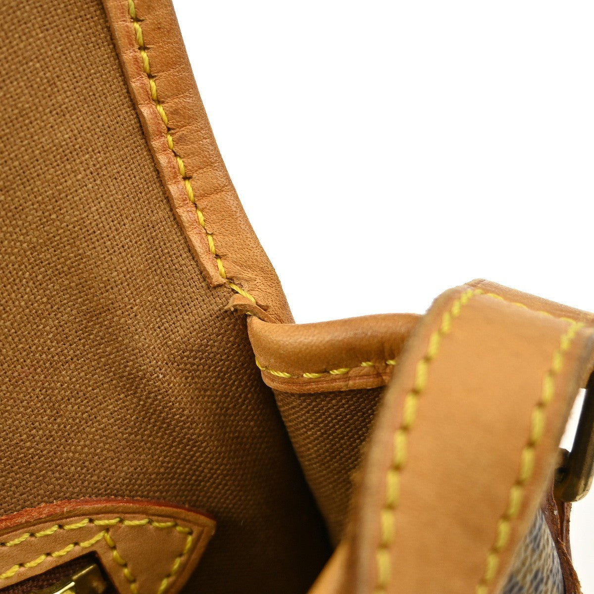 Louis Vuitton Sologne Handbag Monogram Canvas Brown Canvas Shoulder Bag