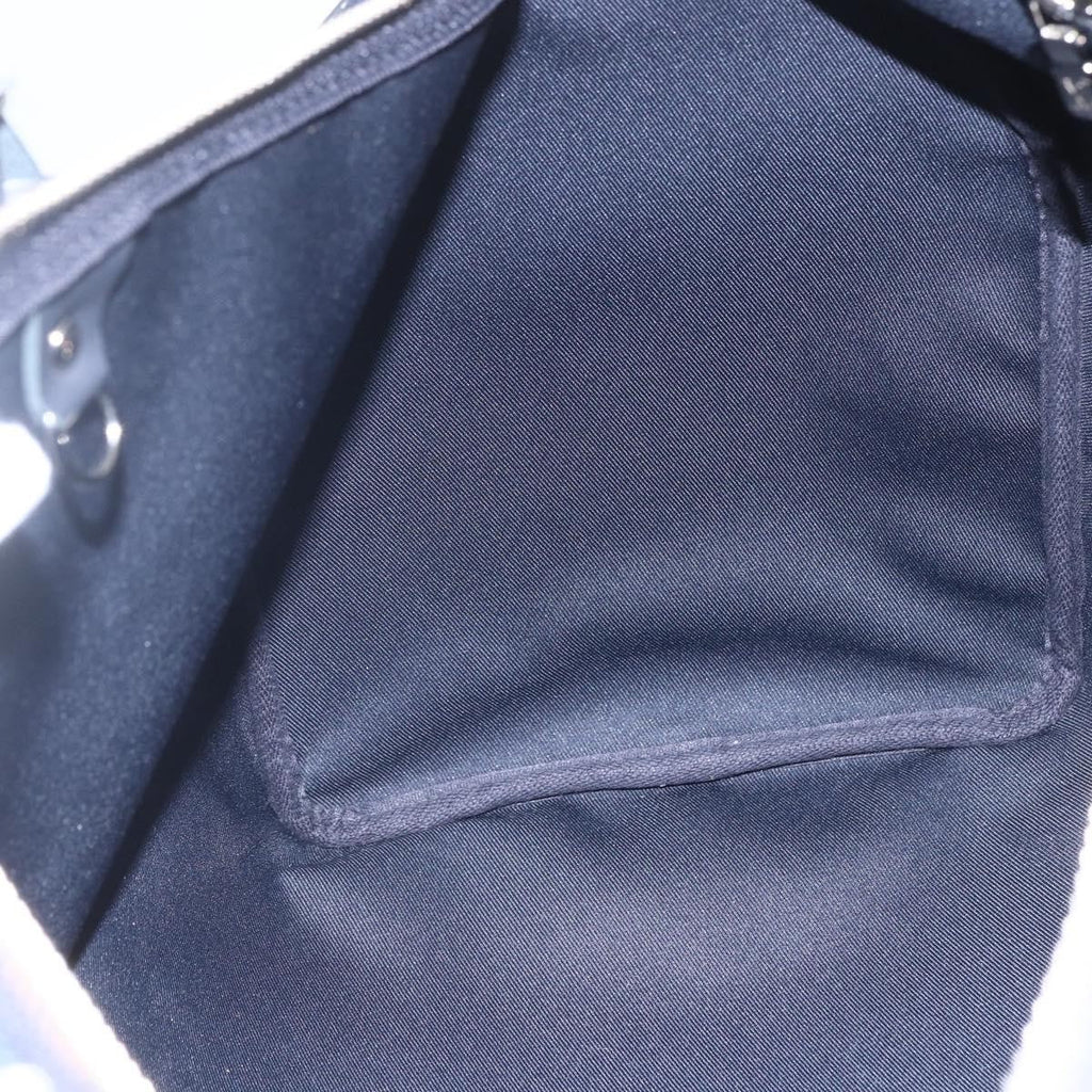 Louis Vuitton Keepall Bandouliere Bag Limited Edition Chapman Savane Monogram Canvas Navy Canvas Travel Bag