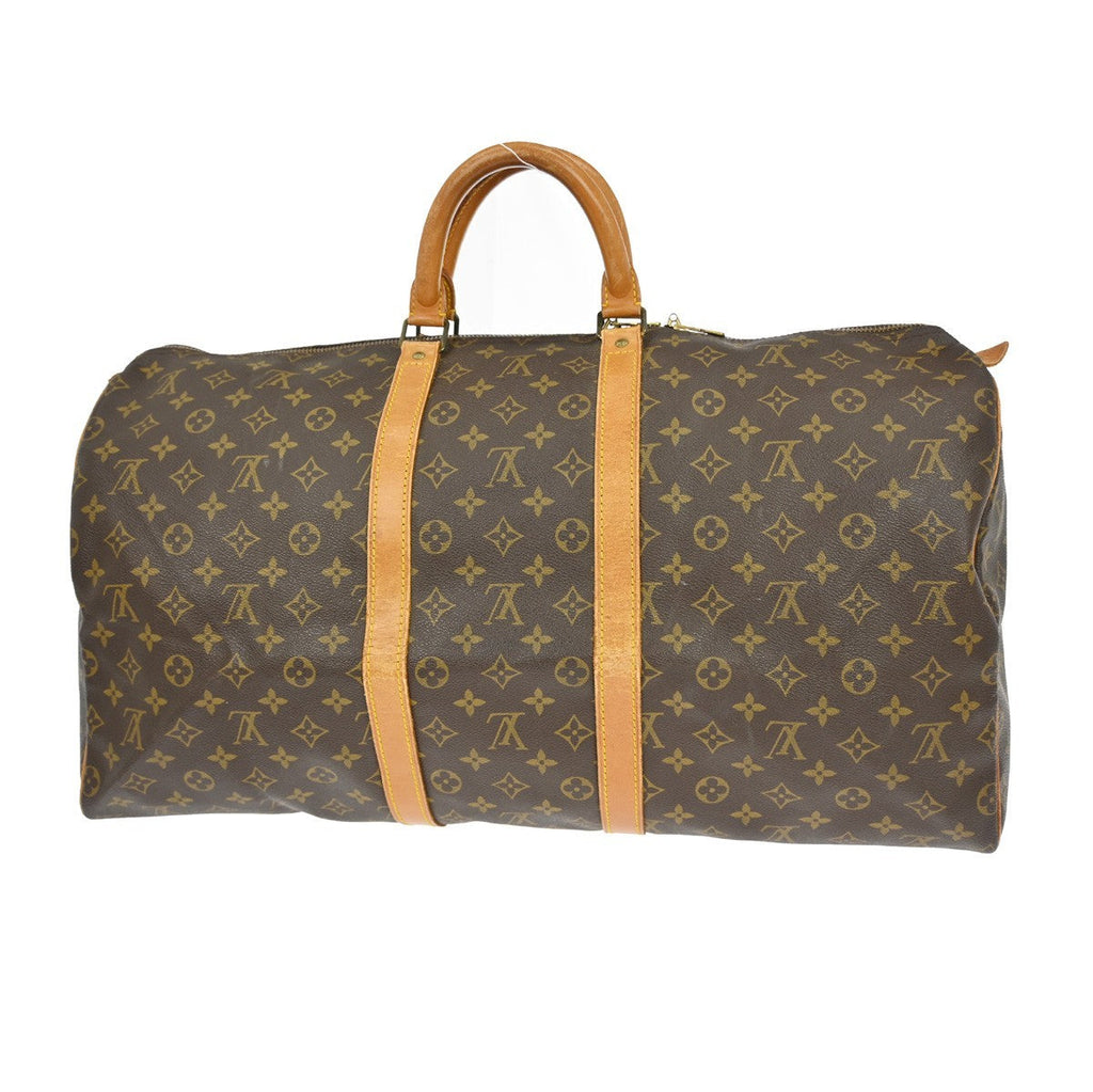 Louis Vuitton Keepall Bag Monogram Canvas Brown Canvas Travel Bag