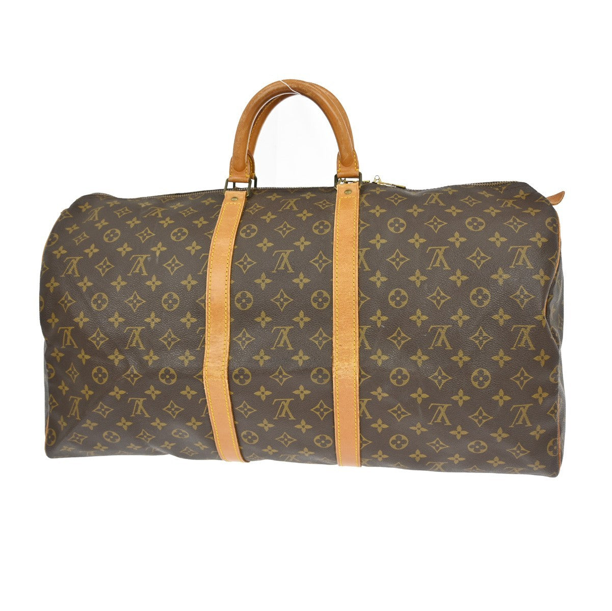 Louis Vuitton Keepall Bag Monogram Canvas Brown Canvas Travel Bag