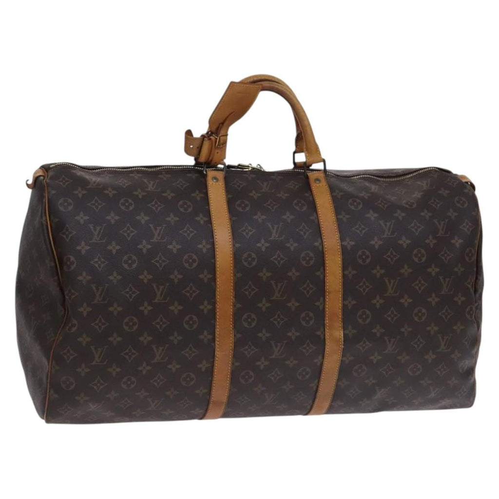 Louis Vuitton Keepall Bag Monogram Canvas Brown Canvas Travel Bag
