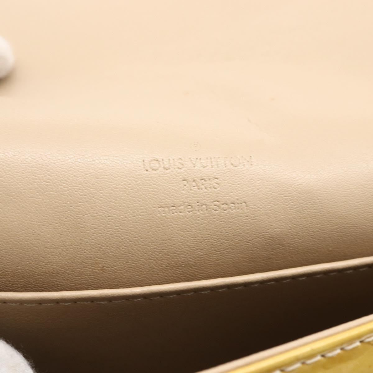 Louis Vuitton Thompson Street Handbag Monogram Vernis Beige Patent_Leather Shoulder Bag