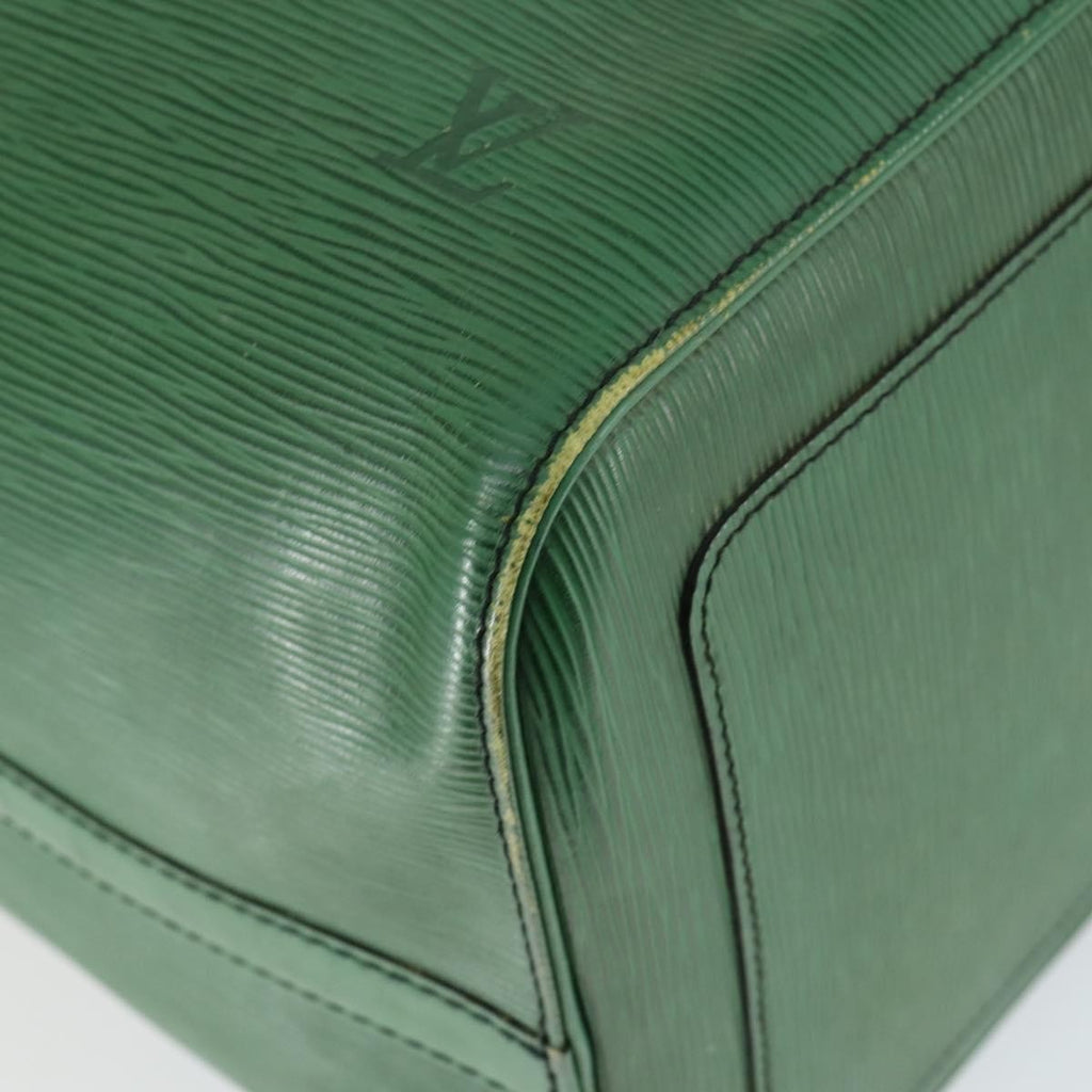 Louis Vuitton Keepall Bag Epi Leather Green Leather Travel Bag