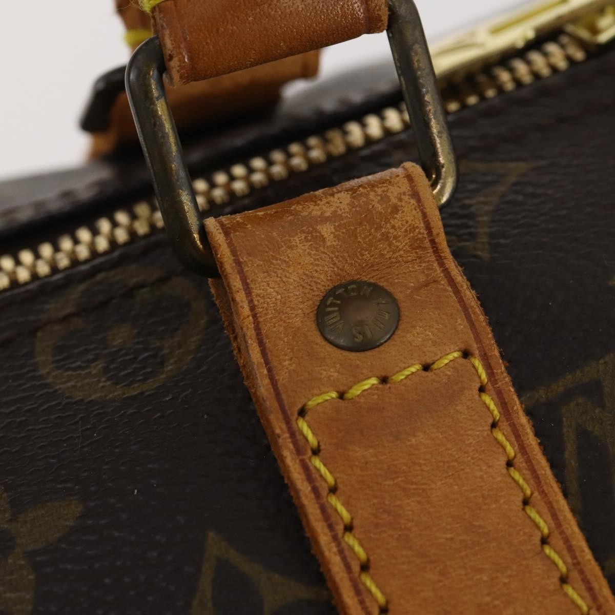 Louis Vuitton Keepall Bag Monogram Canvas Brown Canvas Travel Bag