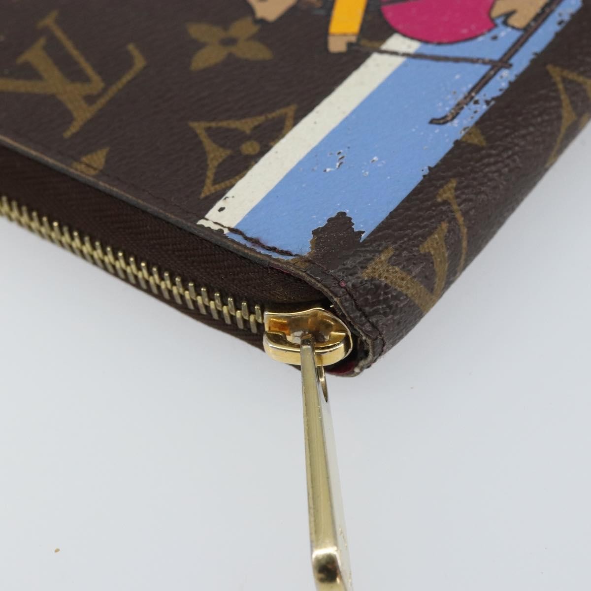 Louis Vuitton Zippy Wallet Canvas Brown Canvas Wallets Accessory