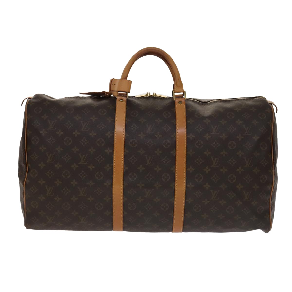 Louis Vuitton Keepall Bag Monogram Canvas Brown Canvas Travel Bag