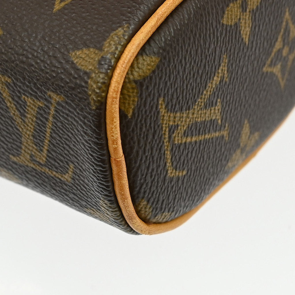 Louis Vuitton Sonatine Handbag Monogram Canvas Brown Canvas Handbag