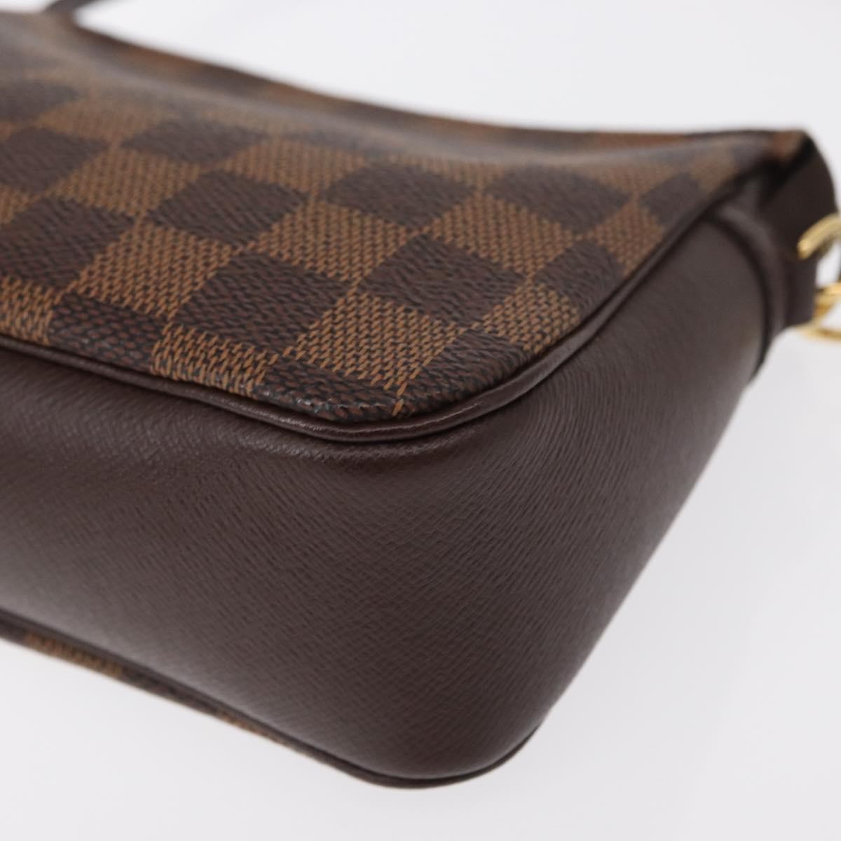 Louis Vuitton Trousse Make Up Bag Damier Canvas Brown Canvas Clutche & Pouche Bag