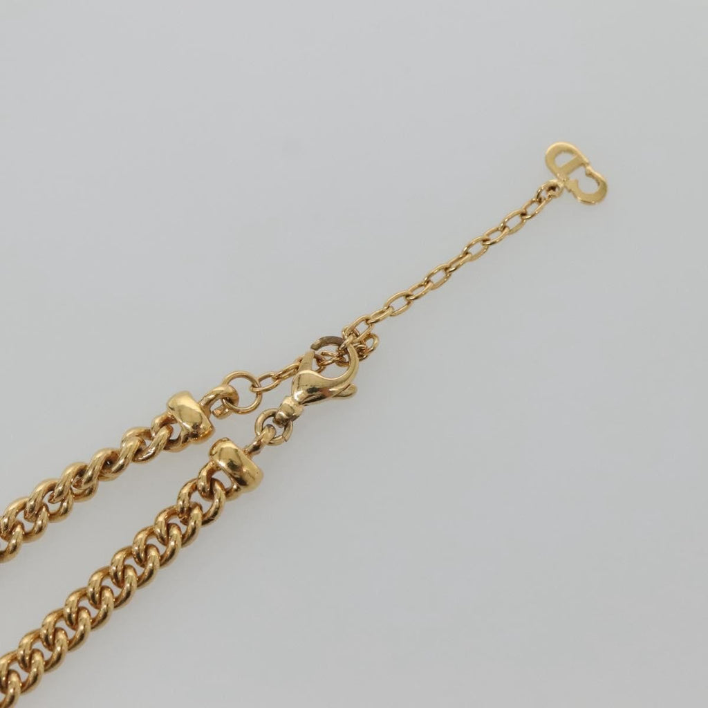Christian Dior Cd Pendant Necklace Gold-Plated Gold Metal Jewelry (Pre-Owned)