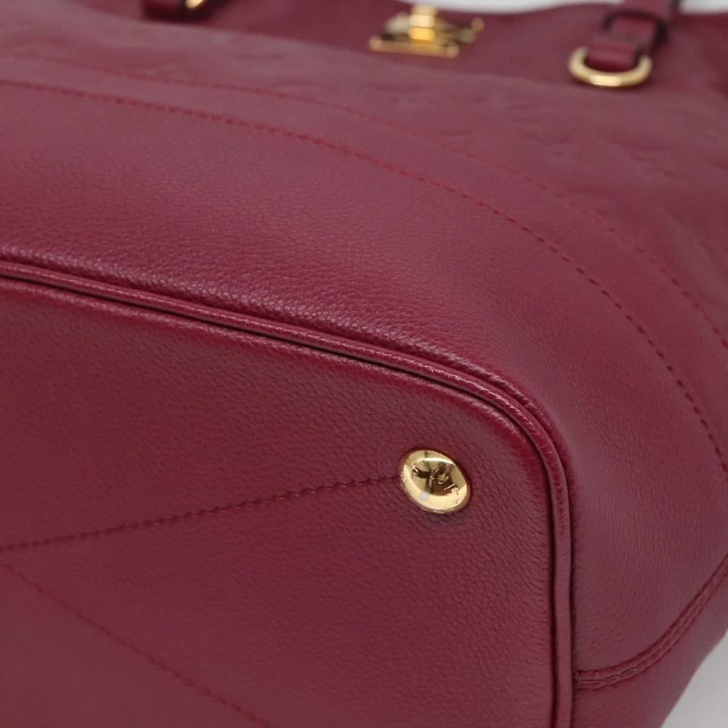 Louis Vuitton Citadine Handbag Monogram Empreinte Leather Purple Leather Tote Bag