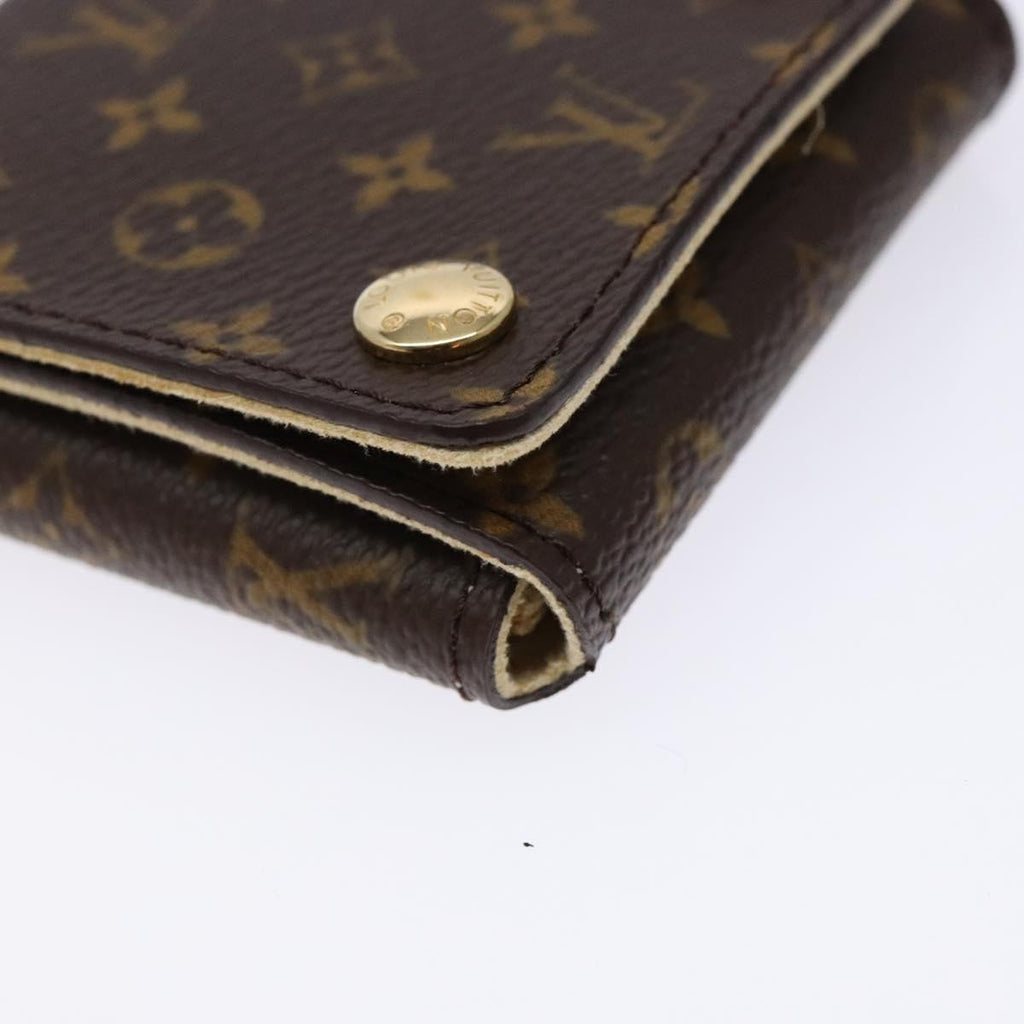 Louis Vuitton Case Jewelry Box Canvas Brown Canvas Wallets Accessory